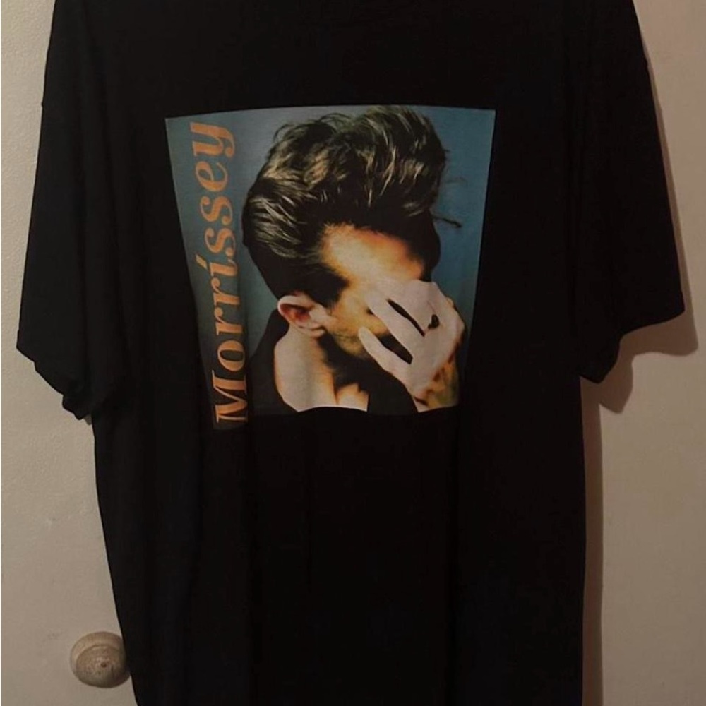 Morrissey Y? Black Graphic Tee